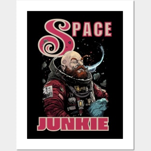 Space Junkie Astronaut Posters and Art